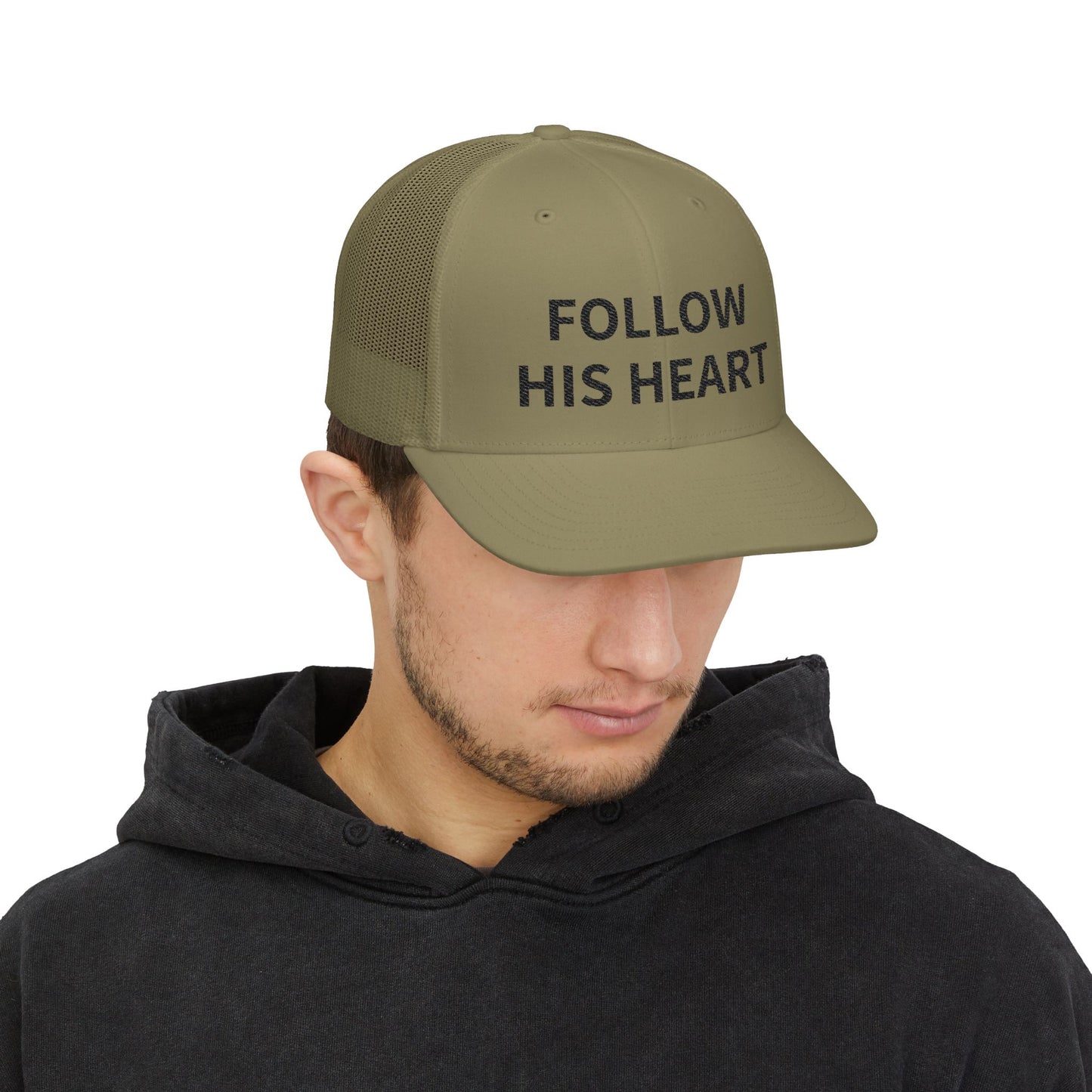 Follow His Heart Trucker Cap